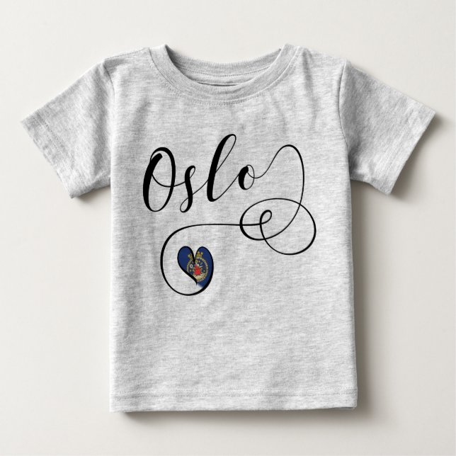 I Heart Oslo, Norway Baby T-Shirt (Front)