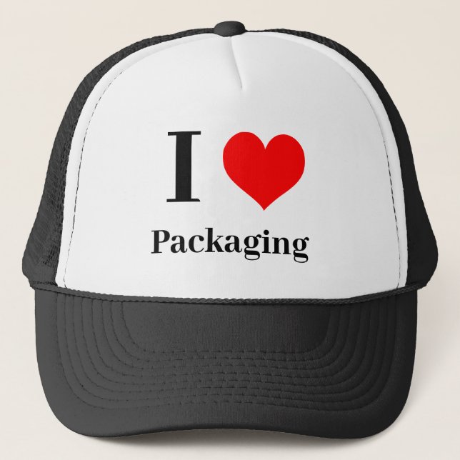 I heart Packaging Trucker Hat (Front)