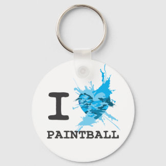I Heart Paintball Key Ring