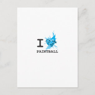 I Heart Paintball Postcard