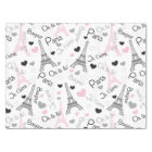 I Heart Paris Eiffel Tower Tissue Paper