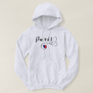 I Heart Paris, France Hoodie