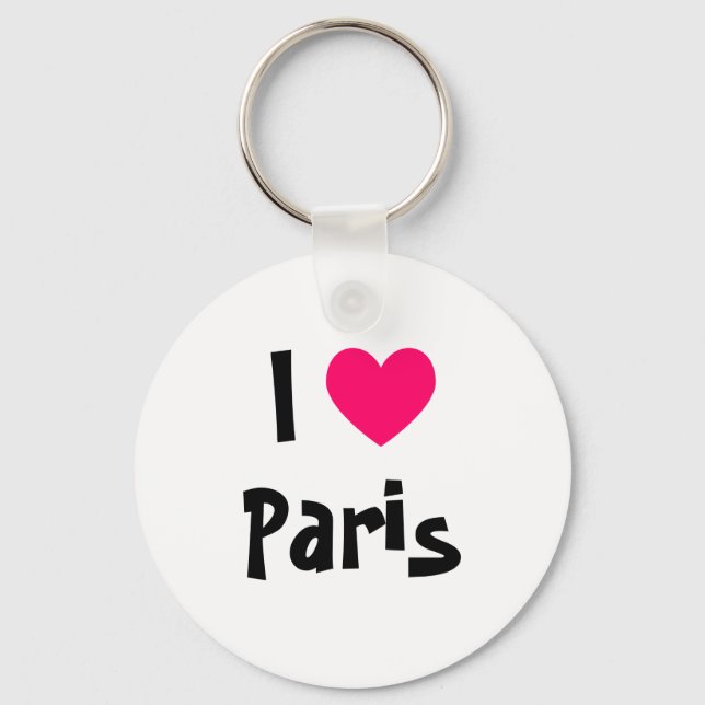 I Heart Paris Key Ring (Front)