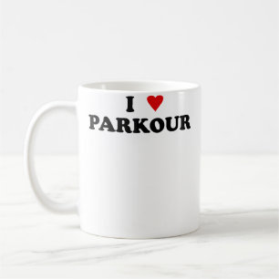 I Heart Parkour Practitioner Free Runner - I Love Coffee Mug