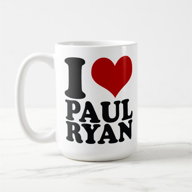 I heart Paul Ryan 2012 Coffee Tea Mug (Left)