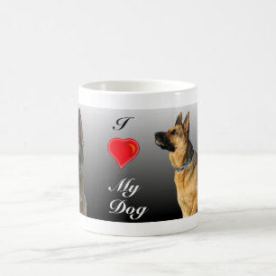 I (heart) Personalised German Shepherd Coffee Mug