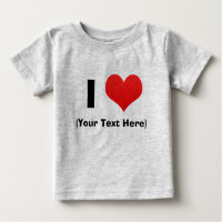 I Heart Personalised T Shirts