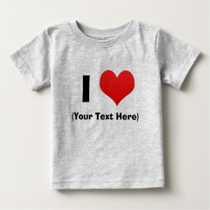 I Heart Personalised T Shirts