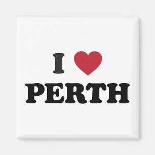 I Heart Perth Australia Magnet