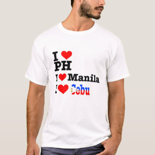 I heart PH, Manila, and Cebu T-Shirt