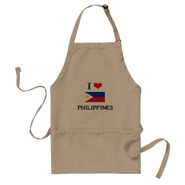 I HEART PHILIPPINES STANDARD APRON (Front)