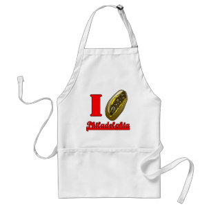 I heart Philly cheesesteaks Apron