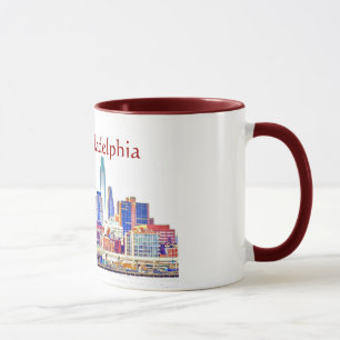 I Heart Philly Colour Sketch Mug