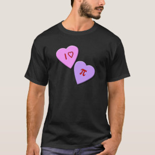 I Heart Pi Candy Hearts T-Shirt