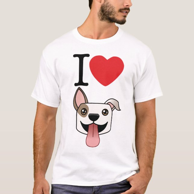 I Heart Pitbulls T-Shirt (Front)