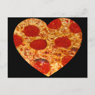I Heart Pizza Postcard