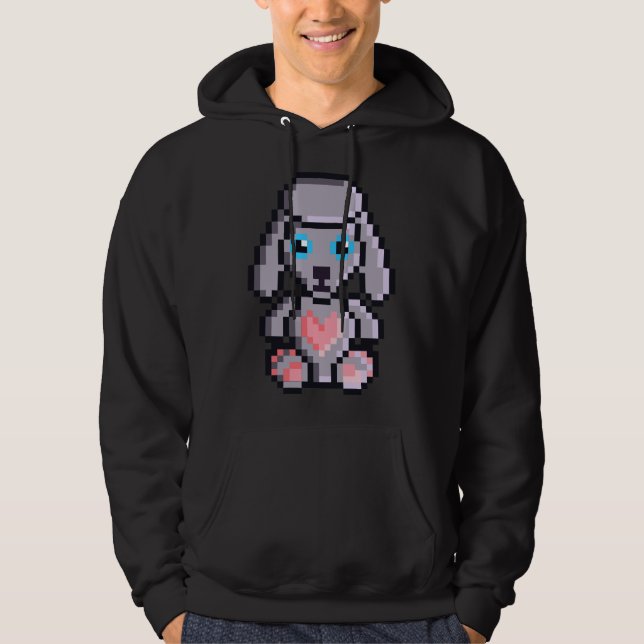 I Heart Poodle Hoodie (Front)
