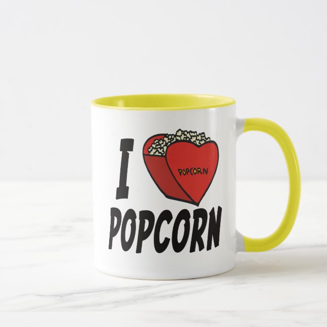 I Heart Popcorn mug (Right)