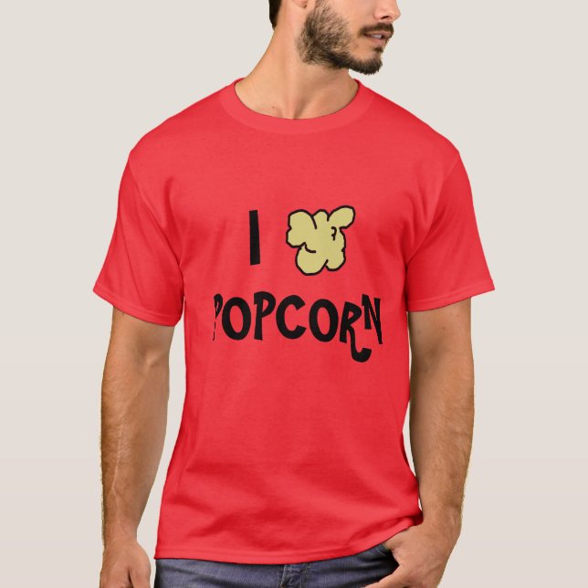 I Heart Popcorn Shirt (Front)
