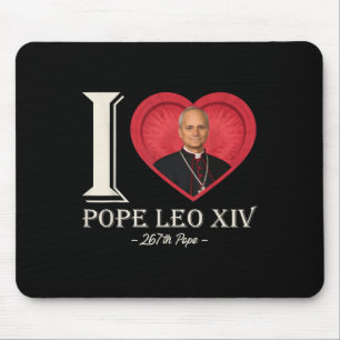 I Heart Pope Leo Xiv Pope Robert Francis Prevost C Mouse Pad