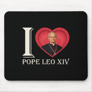 I Heart Pope Robert Francis Prevost Leo Xiv 267th Mouse Pad