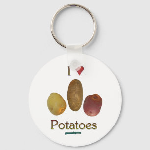 I Heart Potatoes Key Ring