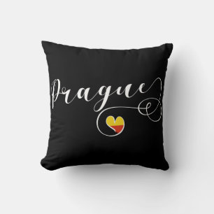 I Heart Prague, Czech Republic Cushion
