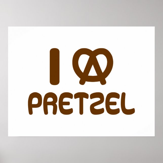 I Heart Pretzel Poster (Front)