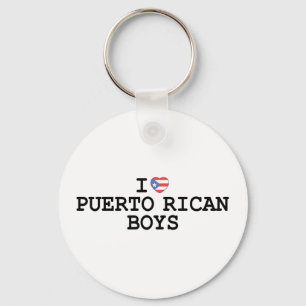I Heart Puerto Rican Boys Key Ring