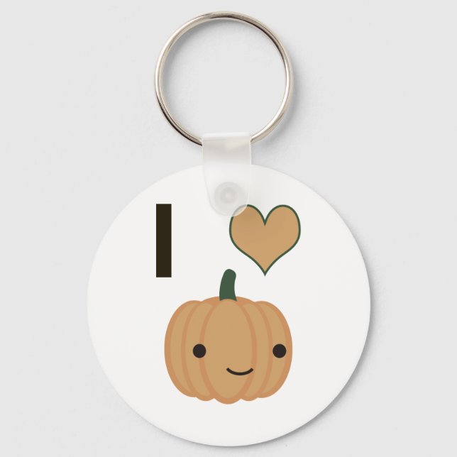 I heart Pumpkin Key Ring (Front)