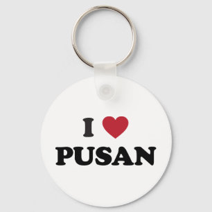 I Heart Pusan South Korea Key Ring