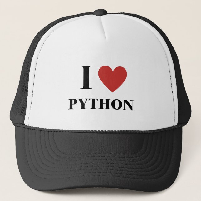 I HEART Python Hat (Front)
