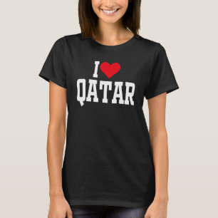 I Heart Qatar with Red heart I love Qatar 1 T-Shirt