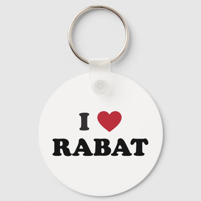 I Heart Rabat Morocco Key Ring (Front)