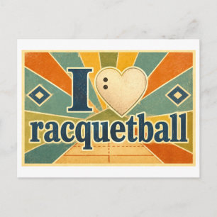 "I [Heart] Racquetball" Postcard