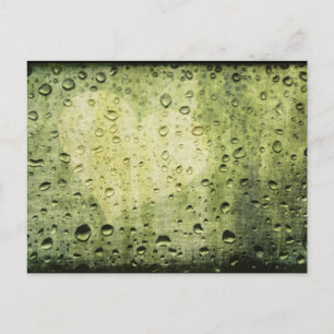 i heart rain postcard