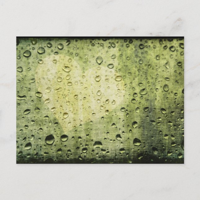 i heart rain postcard (Front)