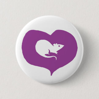 I Heart Rats Pin