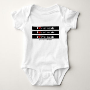 "I Heart Real Estate" Baby Onsie Bodysuit
