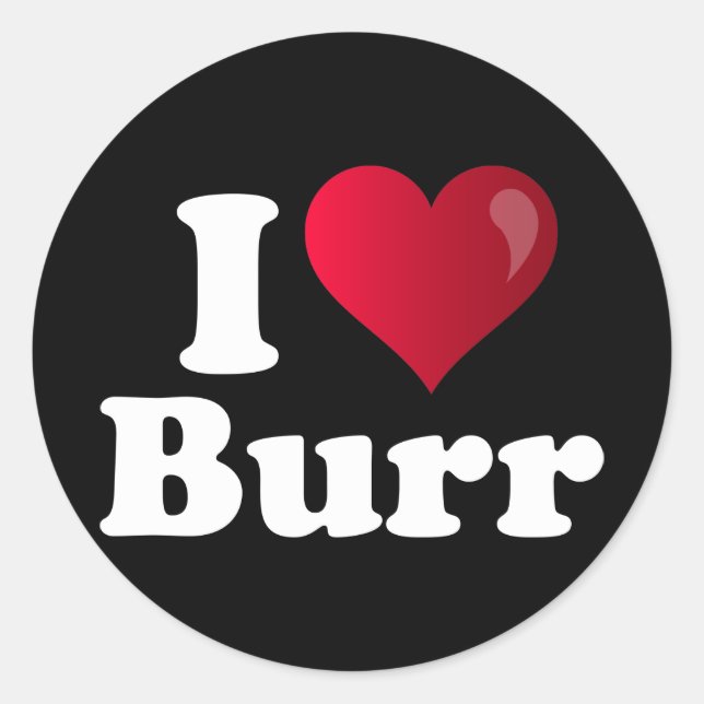 I Heart Richard Burr Classic Round Sticker (Front)