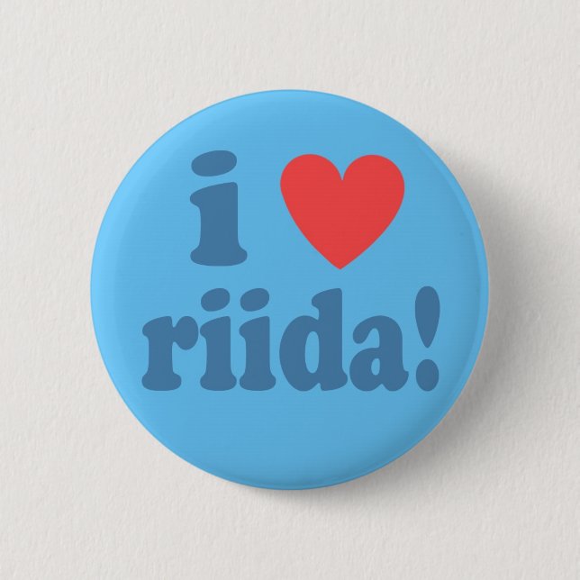 I Heart Riida! 6 Cm Round Badge (Front)