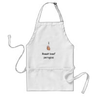 I heart roast beef perogies Apron