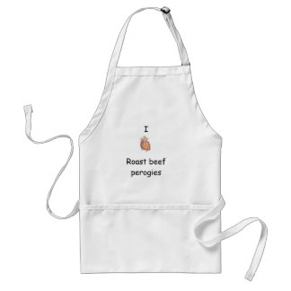I heart roast beef perogies Apron