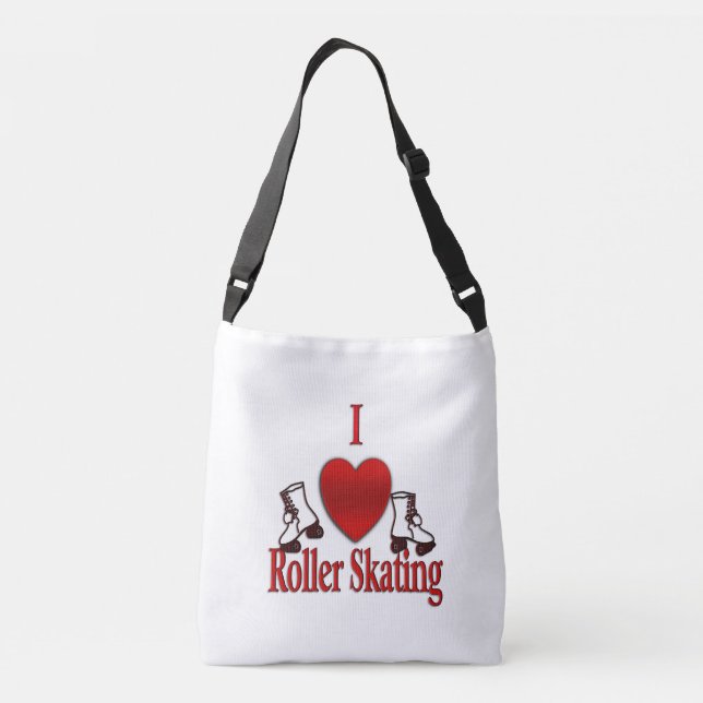 I Heart Roller Skating Crossbody Bag (Back)