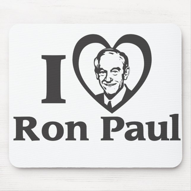 I HEART RON PAUL - Mousepad (Front)