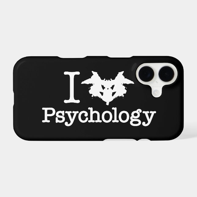 I Heart (Rorschach Inkblot) Psychology (Back (Horizontal))