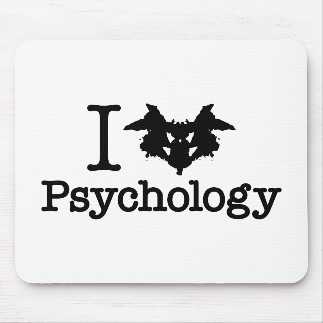 I Heart (Rorschach Inkblot) Psychology Mouse Pad (Front)