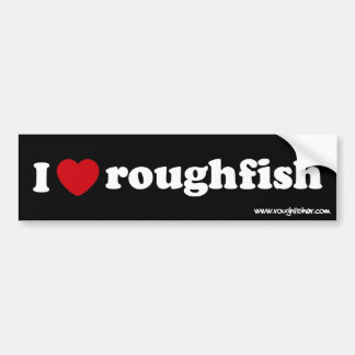 i heart roughfish sig bumper sticker