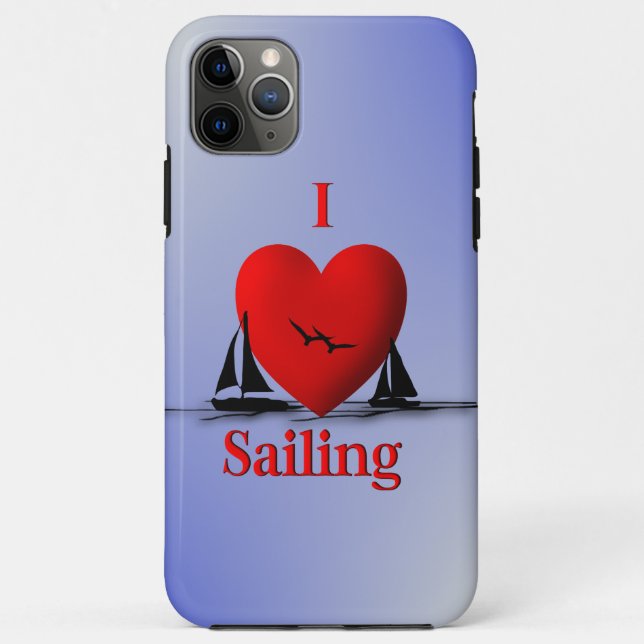 I Heart Sailing Case-Mate iPhone Case (Back)