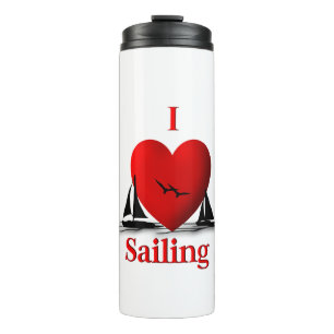 I Heart Sailing Thermal Tumbler
